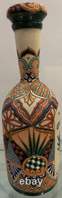 Tequila Dos Artes Extra Anejo Empty Round Ceramic Bottle 2018 1 Liter
