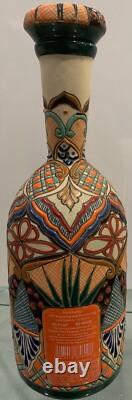 Tequila Dos Artes Extra Anejo Empty Round Ceramic Bottle 2018 1 Liter