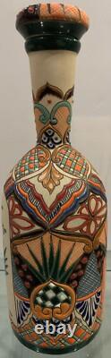 Tequila Dos Artes Extra Anejo Empty Round Ceramic Bottle 2018 1 Liter