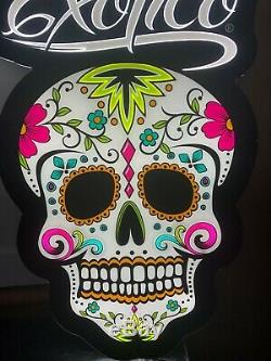 Tequila Exotico Led Bar Sign Man Cave Garage Decor Light Sugar Skull Liquor