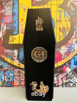 Tequila G4 Year 2024 Edition Dia de los Muertos Original Coffin Wooden Box Empty