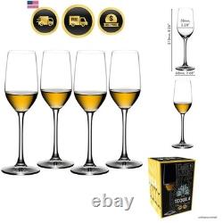 Tequila Glass Set of 4, for Tasting Blanco, Reposado, and Añejo, Dishwasher S