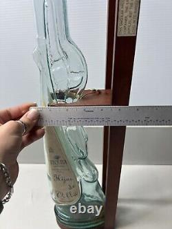 Tequila Gun Shaped Bottle Hijos De Villa 55th Anniversary Edition with Wooden st