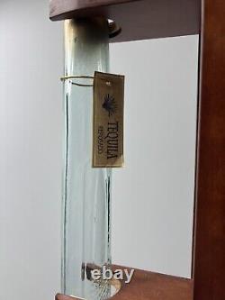 Tequila Gun Shaped Bottle Hijos De Villa 55th Anniversary Edition with Wooden st