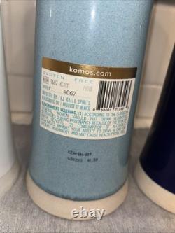 Tequila Komos Extra Anejo, Cristalino, Reserva Bottle lot of 3 750ml, Unrinsed