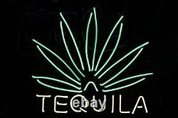 Tequila Leafs Agave Tequilana 17x14 Neon Light Sign Lamp Beer Bar Decor Club