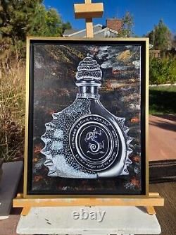 Tequila Ley. 925 Original Handmade Mixed media Painting Art Decor