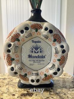 Tequila Mandala Dia De Los Muertos Limited Edition Empty Hand Paintd Bottle 2019