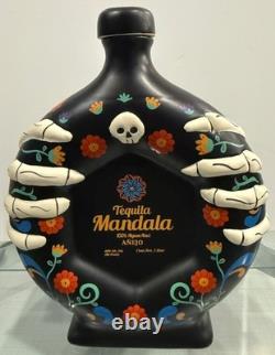 Tequila Mandala Dia De Los Muertos Limited Edition Empty Hand Paintd Bottle 2022