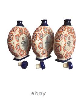 Tequila Mandala Extra Anejo EMPTY Bottle Hand Painted Limited Edition 3Pc