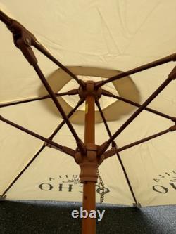 Tequila Ocho Tequila. Patio Umbrella (Khaki). 7 Foot Span New