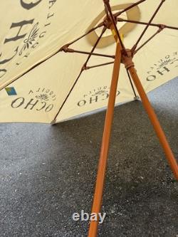 Tequila Ocho Tequila. Patio Umbrella (Khaki). 7 Foot Span New
