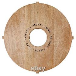 Tequila Oval Wooden Chopping Board 15 Inch Diameter Fiesta Food Friends 2 Pack