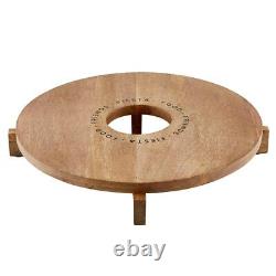 Tequila Oval Wooden Chopping Board 15 Inch Diameter Fiesta Food Friends 2 Pack