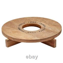 Tequila Oval Wooden Chopping Board 15 Inch Diameter Fiesta Food Friends 2 Pack