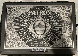 Tequila Patron Guillermo Del Toro Extra Anejo Empty Bottle Bag Booklet Box Candl