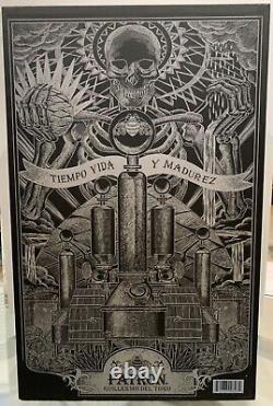 Tequila Patron Guillermo Del Toro Extra Anejo Empty Bottle Bag Booklet Box Candl