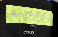 Tequila Patron NASCAR Scott Sharp Acura #9 Black/Blue Racing Jacket Size 3XL