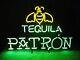 Tequila Patron Patrón Añejo Mexico 24x20 Neon Light Sign Lamp Bar Open Glass