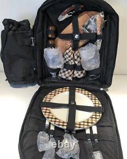Tequila Patron Picnic @ Ascot Picnic Backpack for 2 Cheese Board Knife Plates ++