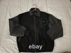 Tequila Patrón Varsity Jacket Genuine Leather Sleeves & Collar 50% Wool Body SM