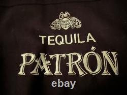 Tequila Patrón Varsity Jacket Genuine Leather Sleeves & Collar 50% Wool Body SM