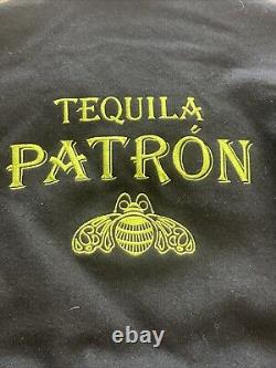 Tequila Patrón Varsity Jacket Genuine Leather Sleeves & Collar 50% Wool Body XL