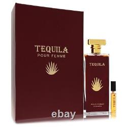 Tequila Pour Femme Red by Tequila Perfumes Eau De Parfum Spray + Free. 17 oz Mi
