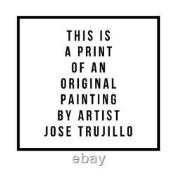 Tequila Shot Glasses Art PRINT Painting by Modern Artist Jose Trujillo