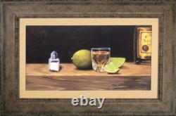 Tequila Shots withSalt-Giclee Print on Paper -Liquor Artwork-Jose Cuervo-Bar Print