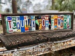 Tequila Sign License Plates Art decor Margarita cocktail Patrón Happy Hour