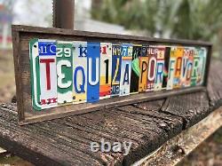 Tequila Sign License Plates Art decor Margarita cocktail Patrón Happy Hour