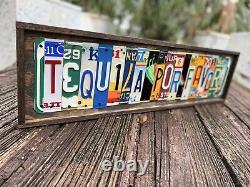 Tequila Sign License Plates Art decor Margarita cocktail Patrón Happy Hour