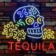 Tequila Sugar Skull Neon Sign Lamp Light 24x20 Bar Beer Nightlight Decor Pub