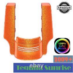 Tequila Sunrise Dual Cutout Stretched Rear Fender Extension Fits 09+ Harley