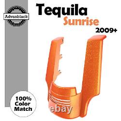 Tequila Sunrise Dual Cutout Stretched Rear Fender Extension Fits Harley Touring