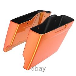 Tequila Sunrise Extended Bag Stretched Saddlebags Rear Fender Fits 2014+ Harley