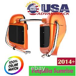 Tequila Sunrise Lower Vented Fairings Fits 2014+ Harley Touring by Advanblack