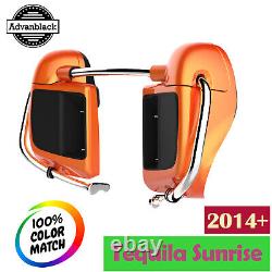Tequila Sunrise Lower Vented Fairings Fits 2014+ Harley Touring by Advanblack