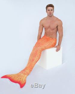 Tequila Sunrise Mermaid Tail For Adults With Monofin For Swimming by Mertailor