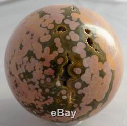 Tequila Sunrise Ocean Jasper Sphere Marble 55mm 2 1/8'' From Madagascar 6460