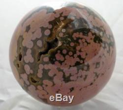 Tequila Sunrise Ocean Jasper Sphere Marble 55mm 2 1/8'' From Madagascar 6460