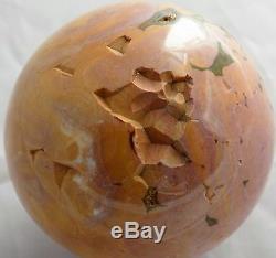 Tequila Sunrise Ocean Jasper Sphere Marble 55mm 2 1/8'' From Madagascar 6460