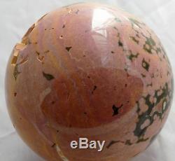 Tequila Sunrise Ocean Jasper Sphere Marble 55mm 2 1/8'' From Madagascar 6460