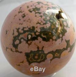 Tequila Sunrise Ocean Jasper Sphere Marble 55mm 2 1/8'' From Madagascar 6460