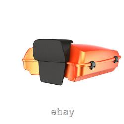 Tequila Sunrise Razor Tour Pack Pak Luggage Backrest Top Box Fits Harley 97+