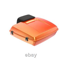 Tequila Sunrise Razor Tour Pack Pak Luggage Backrest Top Box Fits Harley 97+