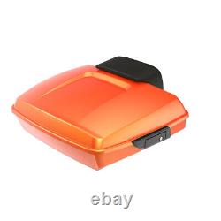 Tequila Sunrise Razor Tour Pack Pak Luggage Backrest Top Box Fits Harley 97+