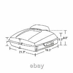 Tequila Sunrise Razor Tour Pack Pak Luggage Backrest Top Box Fits Harley 97+
