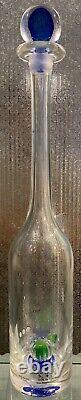 Tequila Tres Cuatro Y Cinco Extra Anejo Empty Hand Blown Bottle Box Stopper